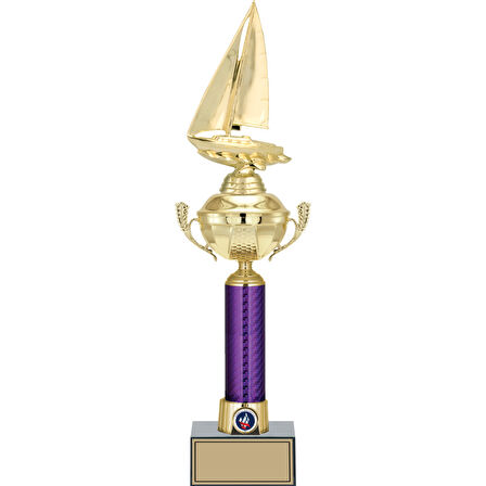 ODAK KUPA - Figürlü Kupalar - Yelken Figürlü Kupalar FG-060 A - 48 cm