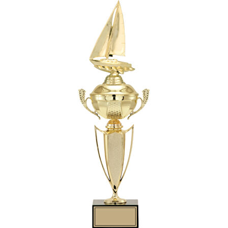ODAK KUPA - Figürlü Kupalar - Yelken Figürlü Kupalar FG-068 A - 49 cm