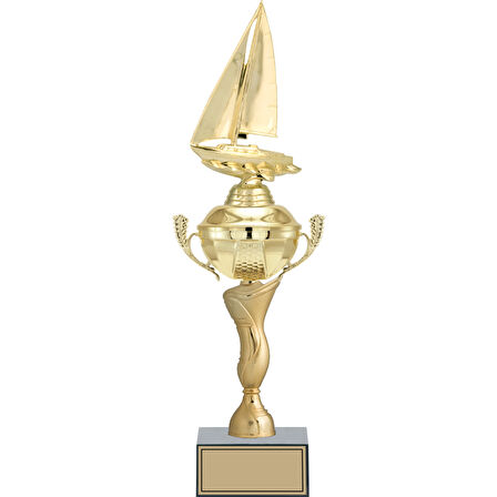 ODAK KUPA - Figürlü Kupalar - Yelken Figürlü Kupalar FG-070 C - 47 cm