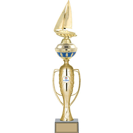 ODAK KUPA - Figürlü Kupalar - Yelken Figürlü Kupalar FG-074 B - 53 cm