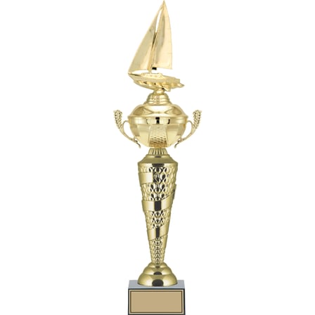 ODAK KUPA - Figürlü Kupalar - Yelken Figürlü Kupalar FG-076 A - 53 cm