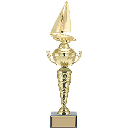 ODAK KUPA - Figürlü Kupalar - Yelken Figürlü Kupalar FG-076 C - 49 cm
