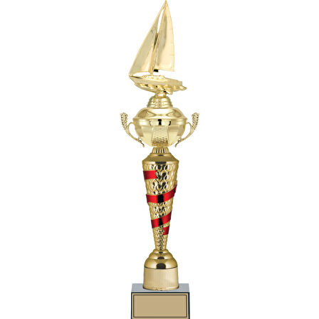 ODAK KUPA - Figürlü Kupalar - Yelken Figürlü Kupalar FG-078 B - 56 cm