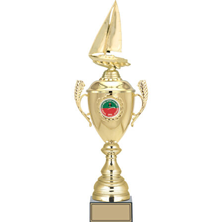 ODAK KUPA - Figürlü Kupalar - Yelken Figürlü Kupalar FG-080 A - 53 cm