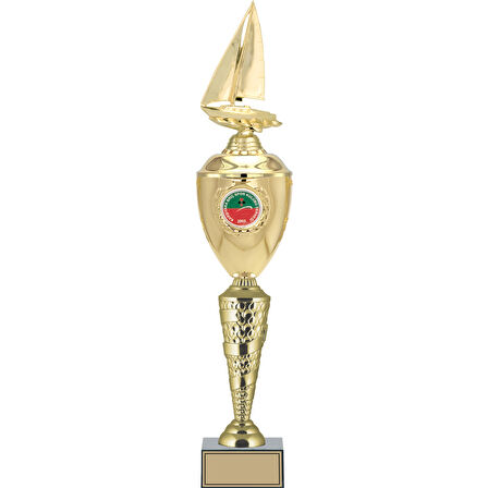 ODAK KUPA - Figürlü Kupalar - Yelken Figürlü Kupalar FG-081 B - 61 cm