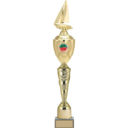 ODAK KUPA - Figürlü Kupalar - Yelken Figürlü Kupalar FG-083 A - 68 cm
