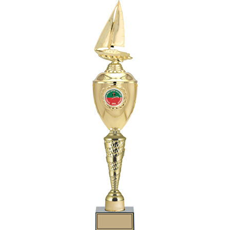 ODAK KUPA - Figürlü Kupalar - Yelken Figürlü Kupalar FG-083 C - 61 cm