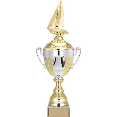 ODAK KUPA - Figürlü Kupalar - Yelken Figürlü Kupalar FG-087 A - 52 cm