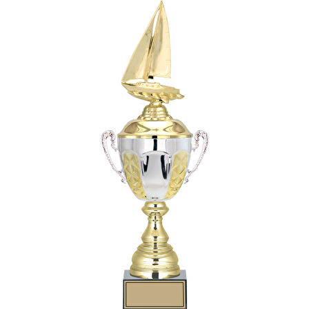 ODAK KUPA - Figürlü Kupalar - Yelken Figürlü Kupalar FG-087 B - 48 cm