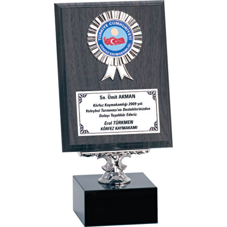 ODAK KUPA - Ahşap Plaketler - PL-008 B - 15x20 cm