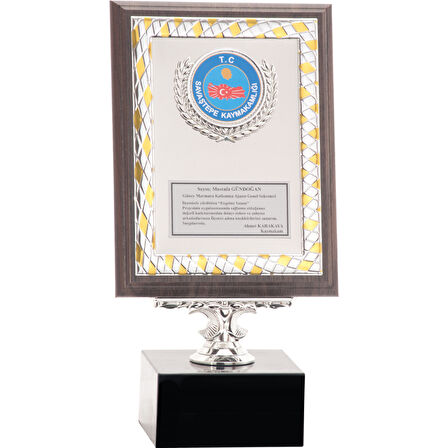 ODAK KUPA - Ahşap Plaketler - PL-018 B - 15x20 cm