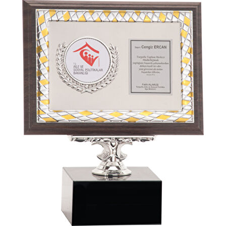 ODAK KUPA - Ahşap Plaketler - PL-020 B - 15x20 cm