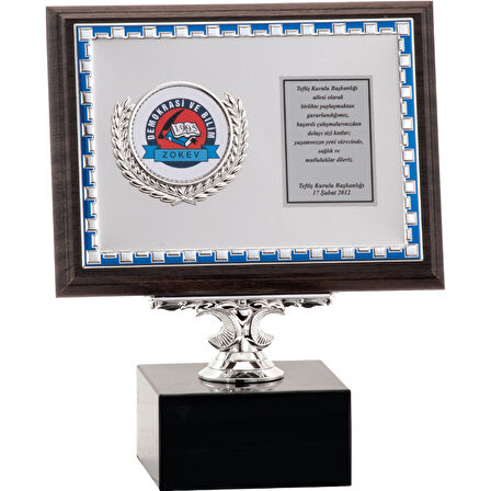 ODAK KUPA - Ahşap Plaketler - PL-052 B - 15x20 cm