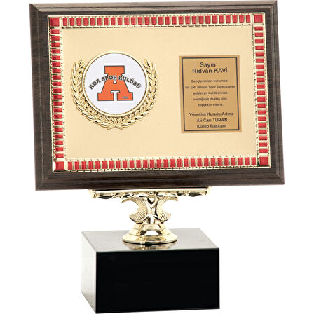 ODAK KUPA - Ahşap Plaketler - PL-056 B - 15x20 cm