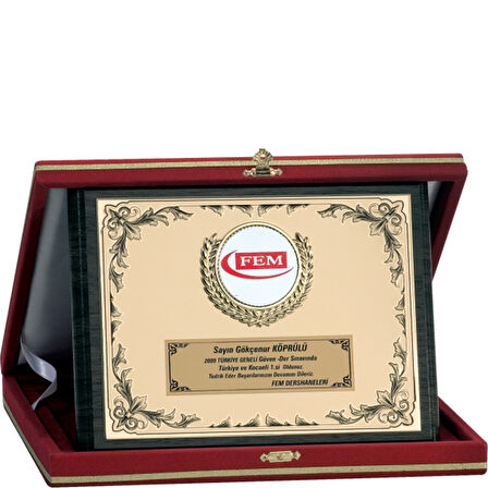 ODAK KUPA - Ahşap Plaketler - PL-071 A - 18x24 cm