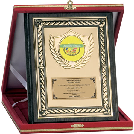 ODAK KUPA - Ahşap Plaketler - PL-081 A - 18x24 cm
