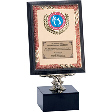 ODAK KUPA - Ahşap Plaketler - PL-094 B - 15x20 cm