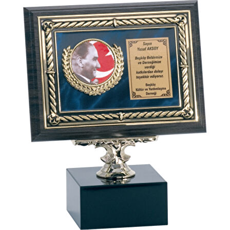 ODAK KUPA - Ahşap Plaketler - PL-104 B - 15x20 cm