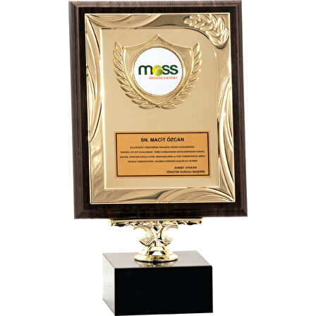 ODAK KUPA - Ahşap Plaketler - PL-126 A - 18x24 cm