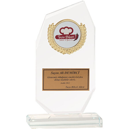 ODAK KUPA - Cam Plaketler - CM-001 B - 12x21 cm