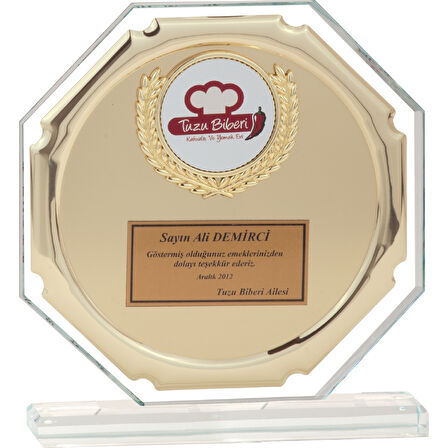 ODAK KUPA - Cam Plaketler - CM-030 A - 18x19 cm