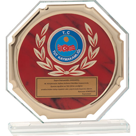 ODAK KUPA - Cam Plaketler - CM-031 B - 18x19 cm