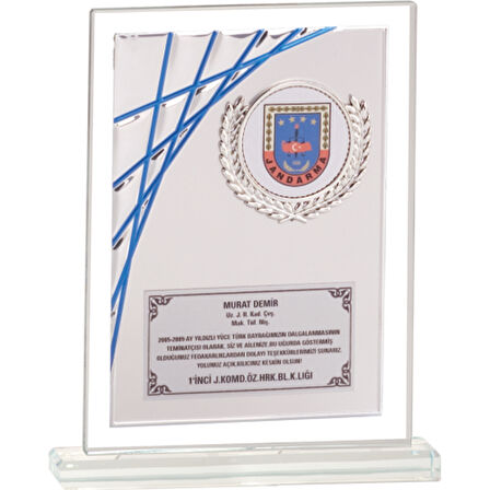 ODAK KUPA - Cam Plaketler - CM-033 A - 18x21 cm