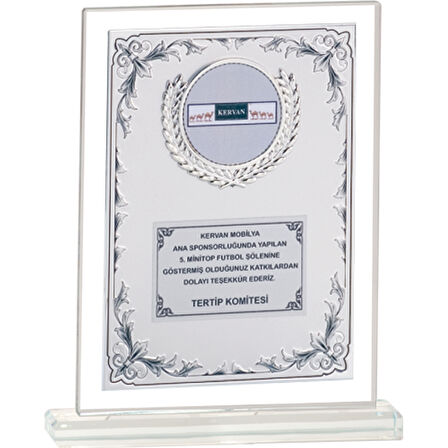 ODAK KUPA - Cam Plaketler - CM-034 B - 18x21 cm