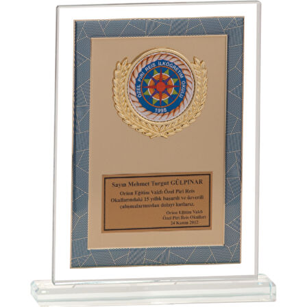 ODAK KUPA - Cam Plaketler - CM-035 A - 18x21 cm