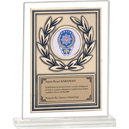 ODAK KUPA - Cam Plaketler - CM-037 B - 18x21 cm