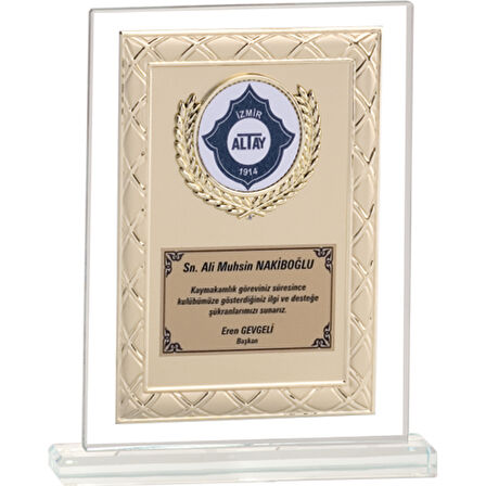 ODAK KUPA - Cam Plaketler - CM-041 B - 18x21 cm