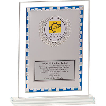 ODAK KUPA - Cam Plaketler - CM-042 A - 18x21 cm