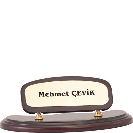 ODAK KUPA - Ahşap ve Cam Masa İsimlikleri - YZ-002 A - 10 cm