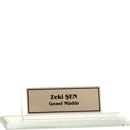 ODAK KUPA - Ahşap ve Cam Masa İsimlikleri - YZ-021 A - 10 cm