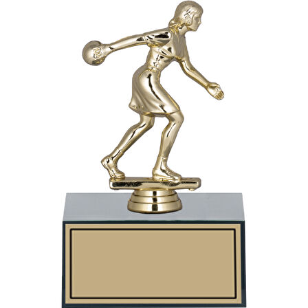 ODAK KUPA - Figürlü Kupalar - Bowling Kadın Figürlü Kupalar FG-001 C - 17 cm