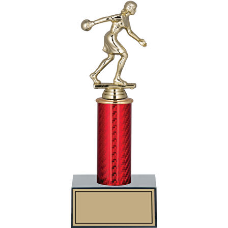 ODAK KUPA - Figürlü Kupalar - Bowling Kadın Figürlü Kupalar FG-004 A - 27 cm