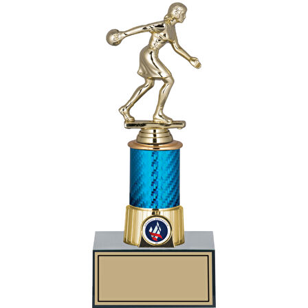 ODAK KUPA - Figürlü Kupalar - Bowling Kadın Figürlü Kupalar FG-005 C - 25 cm