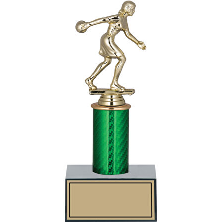 ODAK KUPA - Figürlü Kupalar - Bowling Kadın Figürlü Kupalar FG-006 C - 24 cm