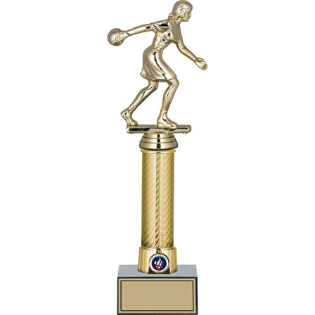 ODAK KUPA - Figürlü Kupalar - Bowling Kadın Figürlü Kupalar FG-008 A - 33 cm