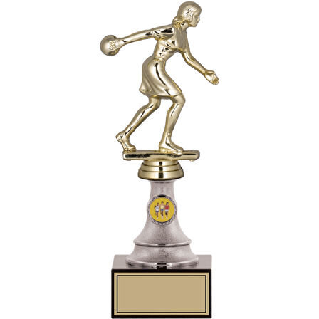 ODAK KUPA - Figürlü Kupalar - Bowling Kadın Figürlü Kupalar FG-010 B - 26 cm