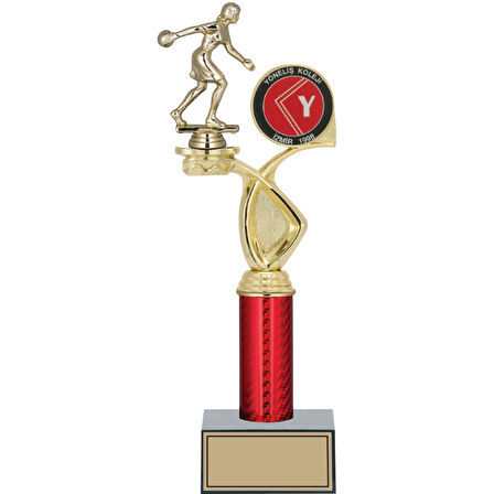 ODAK KUPA - Figürlü Kupalar - Bowling Kadın Figürlü Kupalar FG-016 B - 36 cm