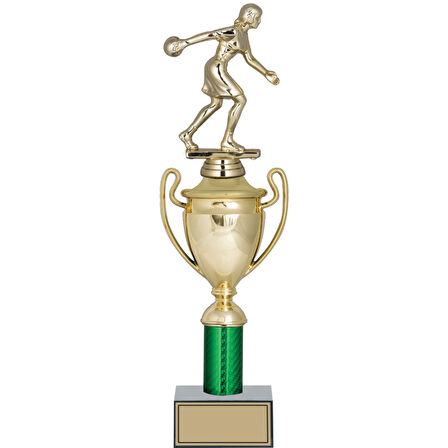 ODAK KUPA - Figürlü Kupalar - Bowling Kadın Figürlü Kupalar FG-021 C - 39 cm