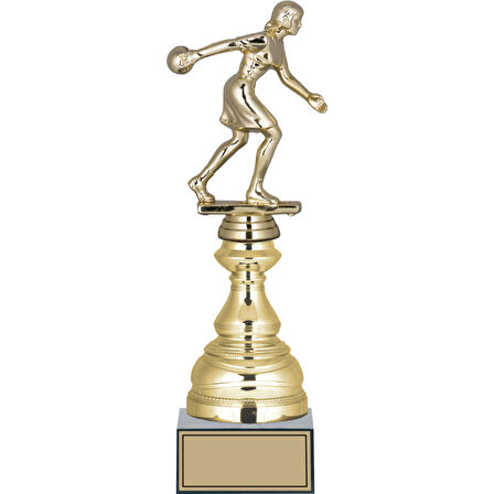 ODAK KUPA - Figürlü Kupalar - Bowling Kadın Figürlü Kupalar FG-023 A - 31 cm