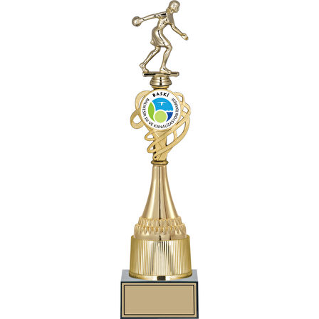ODAK KUPA - Figürlü Kupalar - Bowling Kadın Figürlü Kupalar FG-033 A - 42 cm