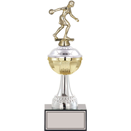ODAK KUPA - Figürlü Kupalar - Bowling Kadın Figürlü Kupalar FG-045 B - 32 cm