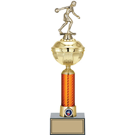 ODAK KUPA - Figürlü Kupalar - Bowling Kadın Figürlü Kupalar FG-055 B - 42 cm
