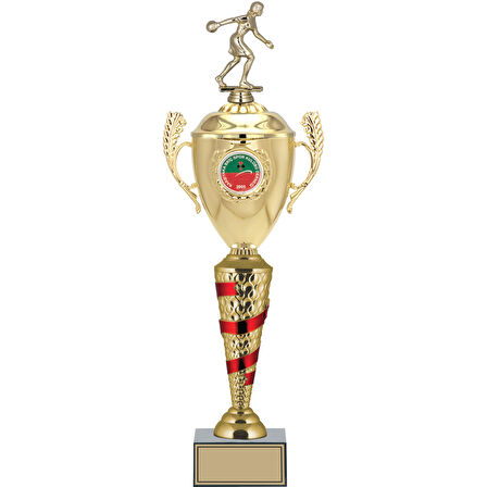 ODAK KUPA - Figürlü Kupalar - Bowling Kadın Figürlü Kupalar FG-082 B - 58 cm