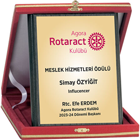 ODAK KUPA - Ahşap Plaketler - PL-001-M A - 15x20 cm