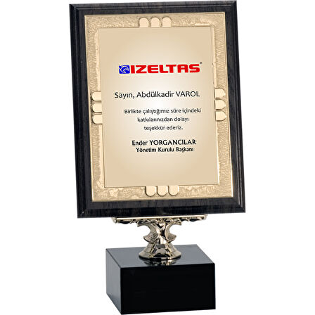 ODAK KUPA - Ahşap Plaketler - PL-026-M A - 18x24 cm