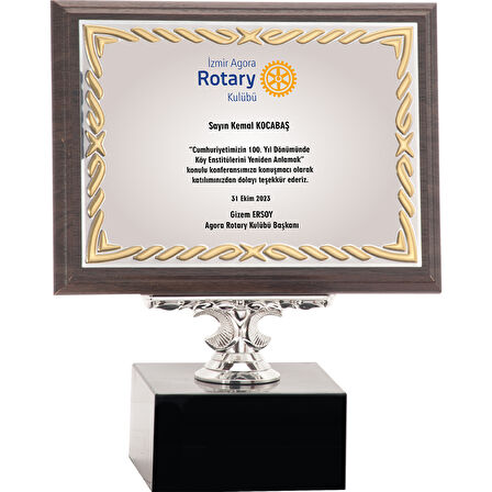 ODAK KUPA - Ahşap Plaketler - PL-024-M B - 15x20 cm